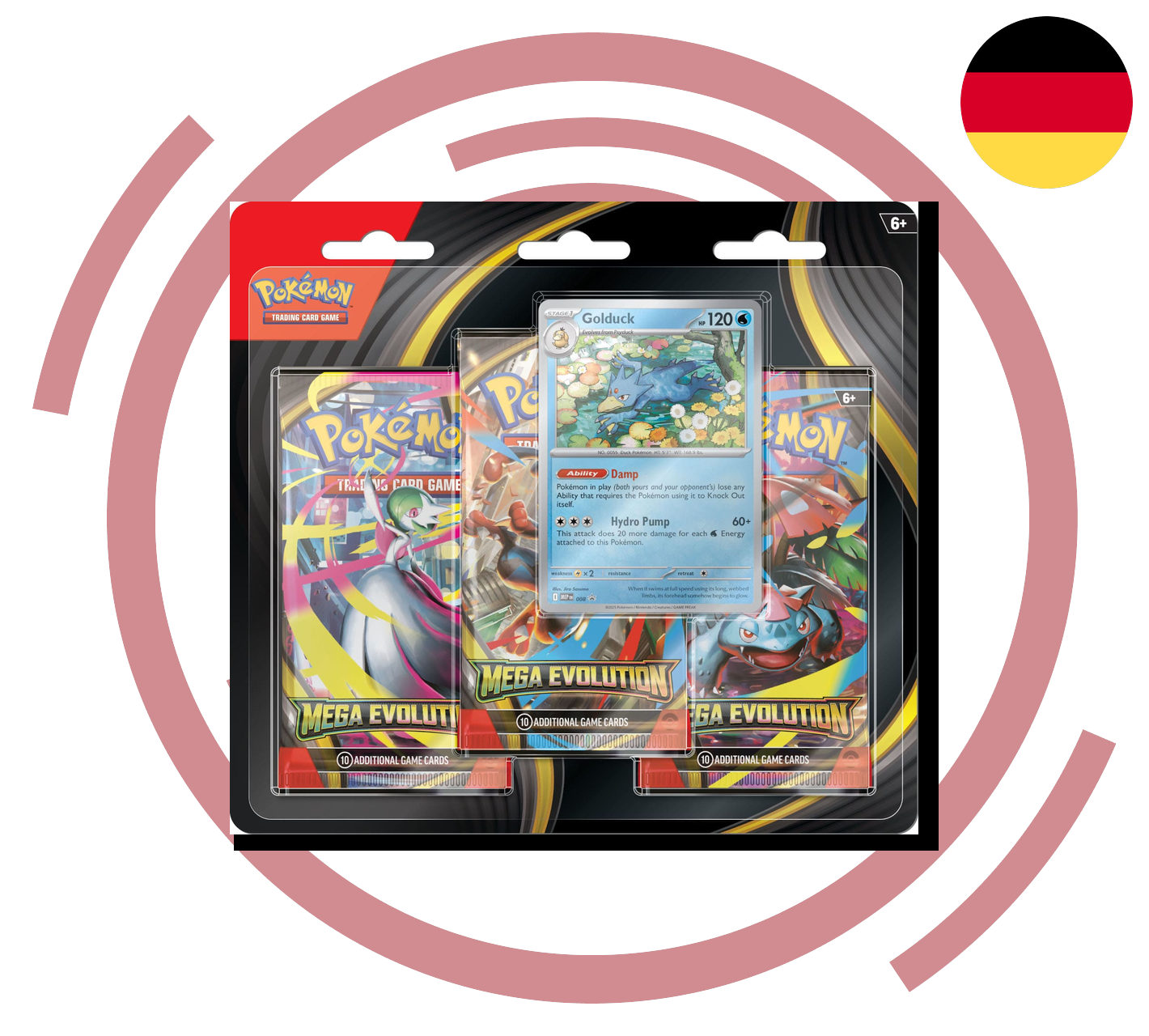 Pokemon TCG: Mega-Entwicklungen - Booster-Blister [DE] (Preorder/Release Date: voraussichtlich 26.09.2025)