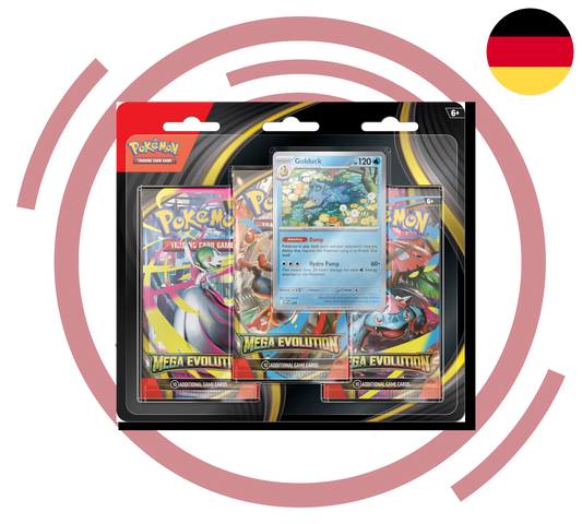 Pokemon TCG: Mega-Entwicklungen - Booster-Blister [DE] (Preorder/Release Date: voraussichtlich 26.09.2025)