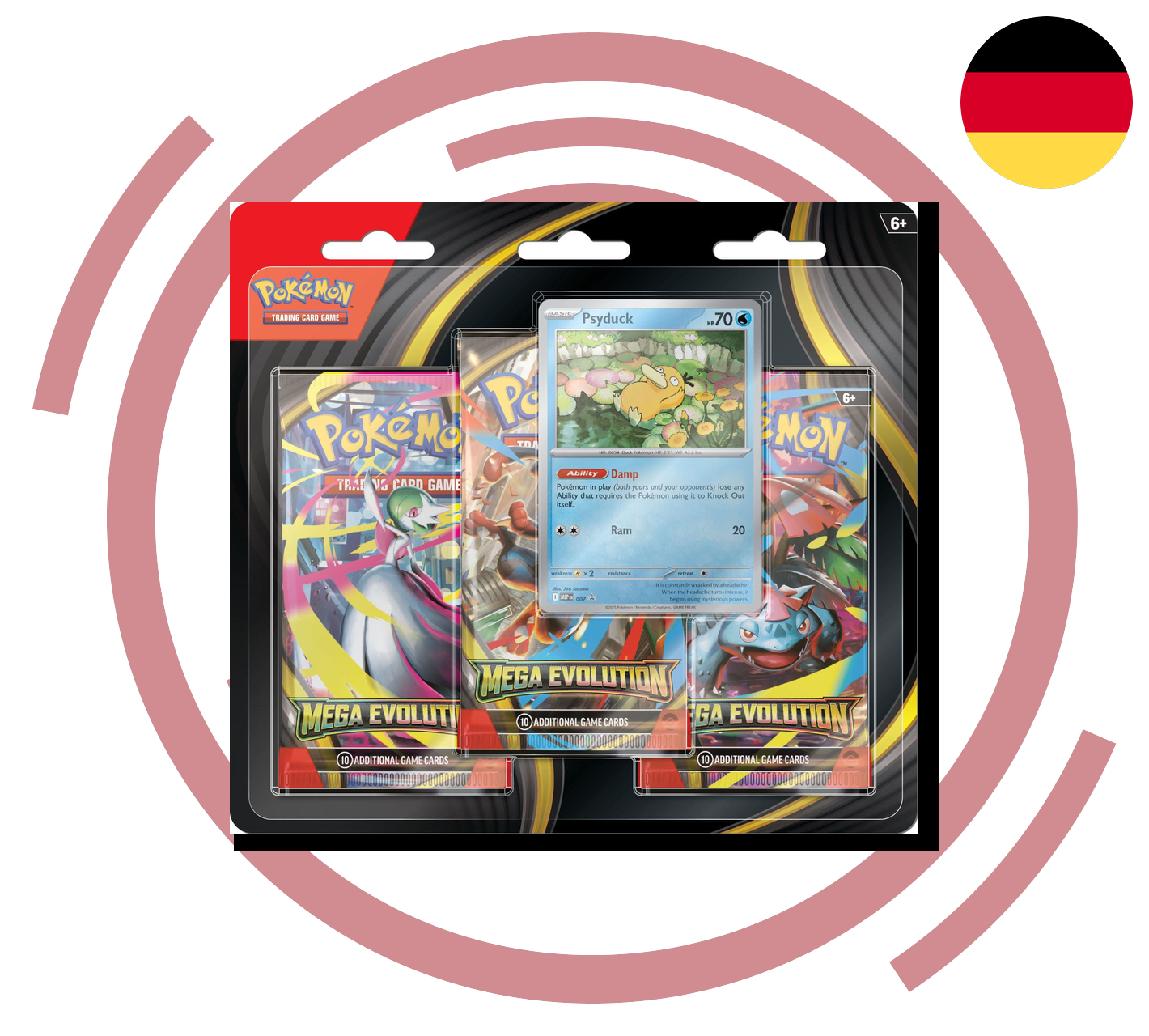 Pokemon TCG: Mega-Entwicklungen - Booster-Blister [DE] (Preorder/Release Date: voraussichtlich 26.09.2025)