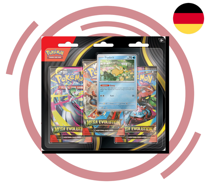 Pokemon TCG: Mega-Entwicklungen - Booster-Blister [DE] (Preorder/Release Date: voraussichtlich 26.09.2025)
